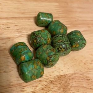 Bead composite of turquoise 25 beads  plus postage buy a set and get a set free
